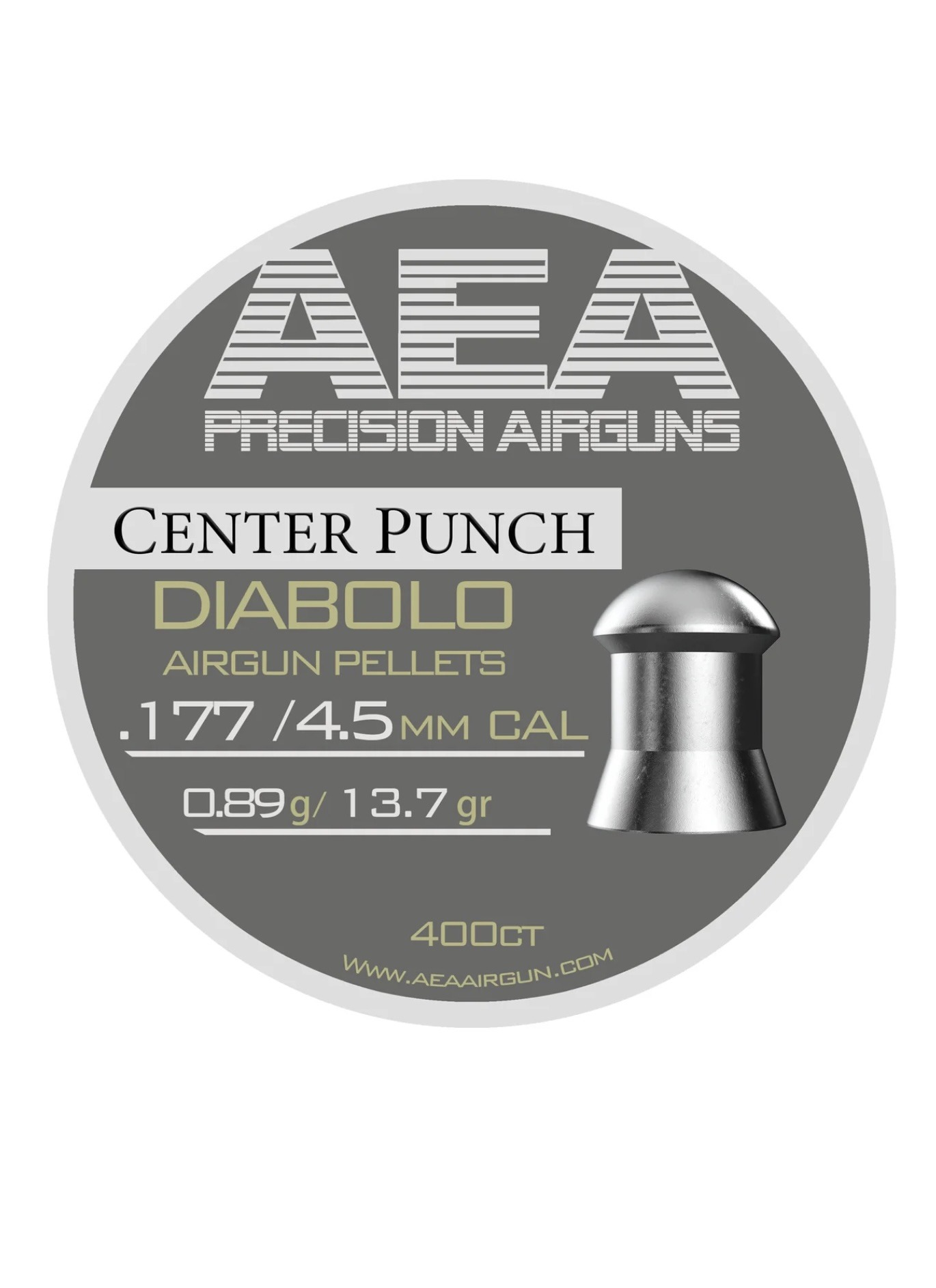 AEA Center Punch .177 Caliber Pellets - 13,7 Grain AEA Center Punch .177 Caliber Pellets - 13,7 Grain